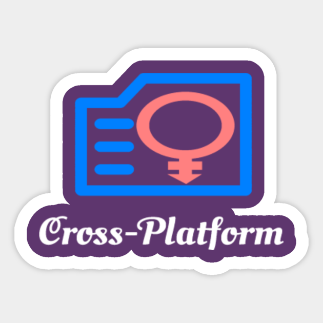 Cross Platform Trans-Pride Tee - Cross Platform - Sticker | TeePublic Cross Platform Trans-Pride Tee - Cross Platform - Sticker | TeePublic